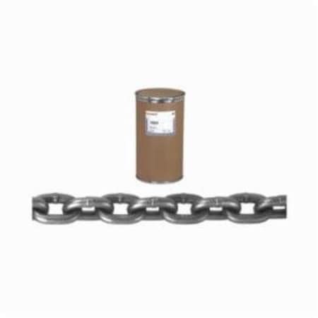 Campbell Chain & Fittings Machine Chain, Welded, Straight Link, 3 Trade, 100 Ft Length, 270 Lb Load, Low Carbon Steel, Zinc, 0405212 0405212